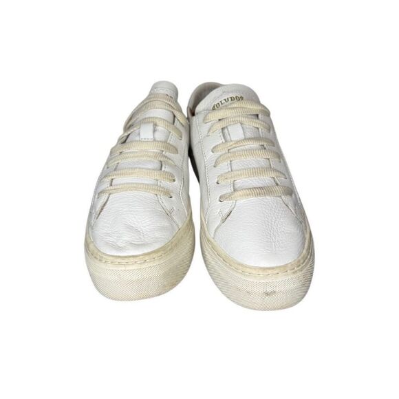 Soludos Ibiza Size 7.5 Women's White Leather Lace Up Sneaker Platform - Picture 7 of 9